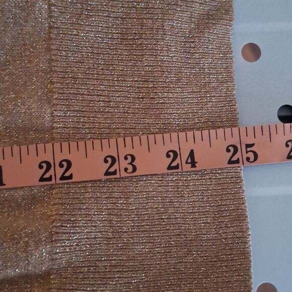 Chicos Womens Shimmer Cowl Neck Sweater Long Sleeve Oversized Rabbit Medium - Picture 9 of 10